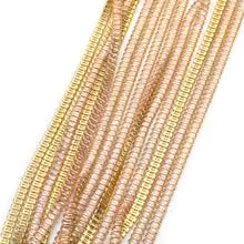 Rose Zirconia Banding Baguette Cubic - 18k Yellow Gold Plated