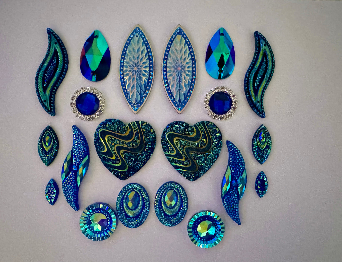 Cabochons Bundle Deals, Blue Set 4