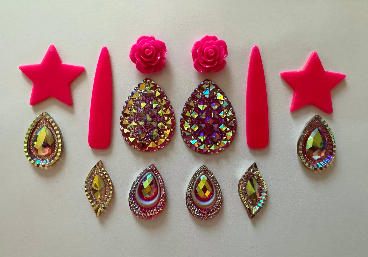 Cabochons Bundle Deals, Dark Pink Set 2