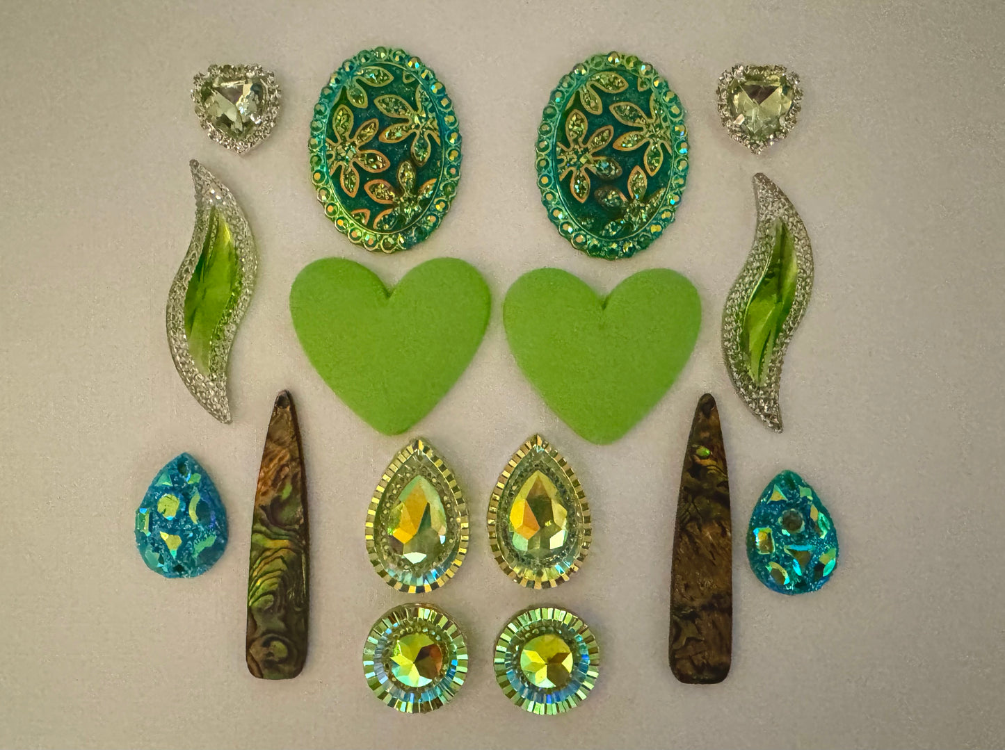 Cabochons Bundle Deals, Green Set 2