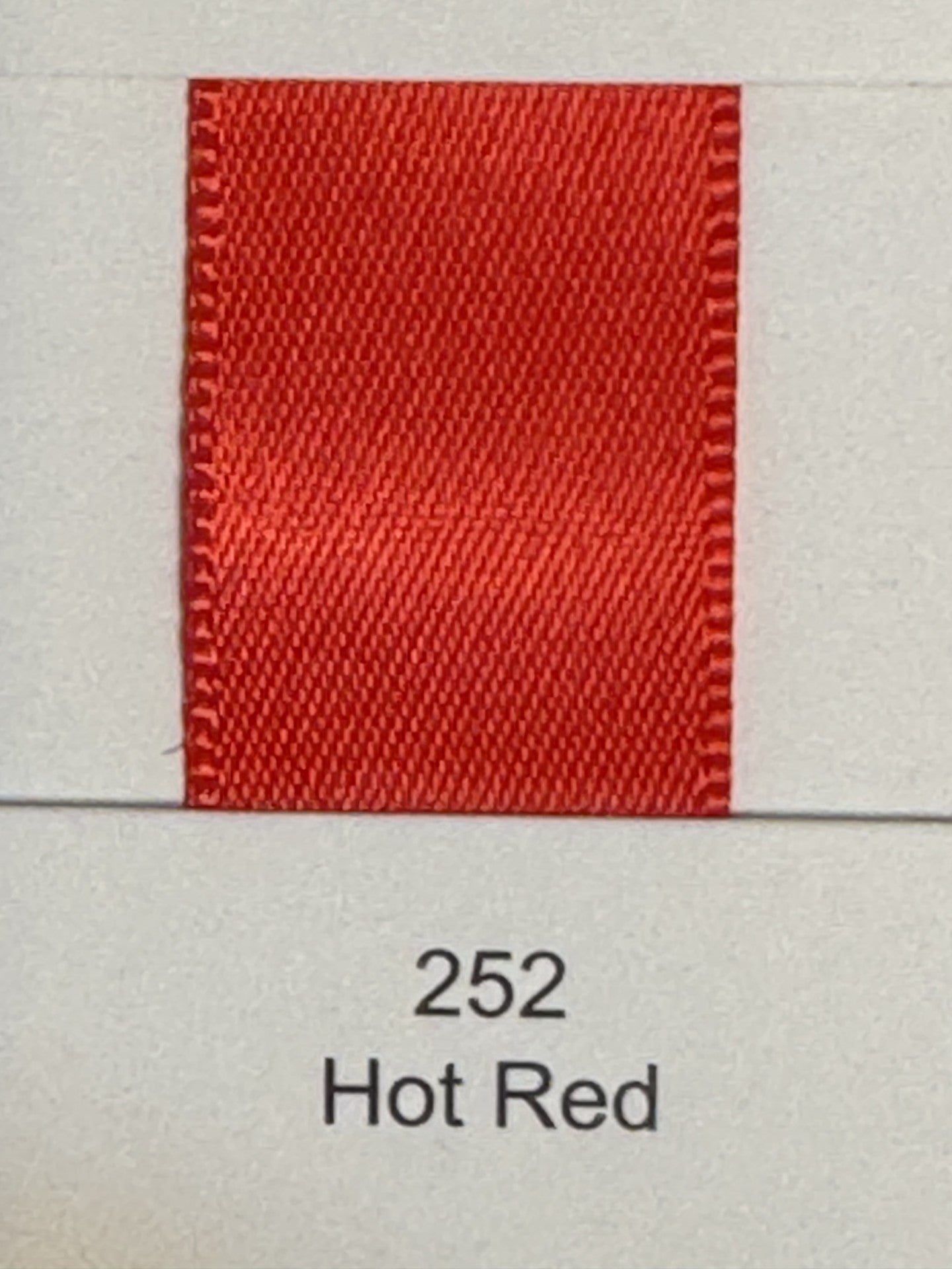 1" Ribbon Plain (Hot Red)