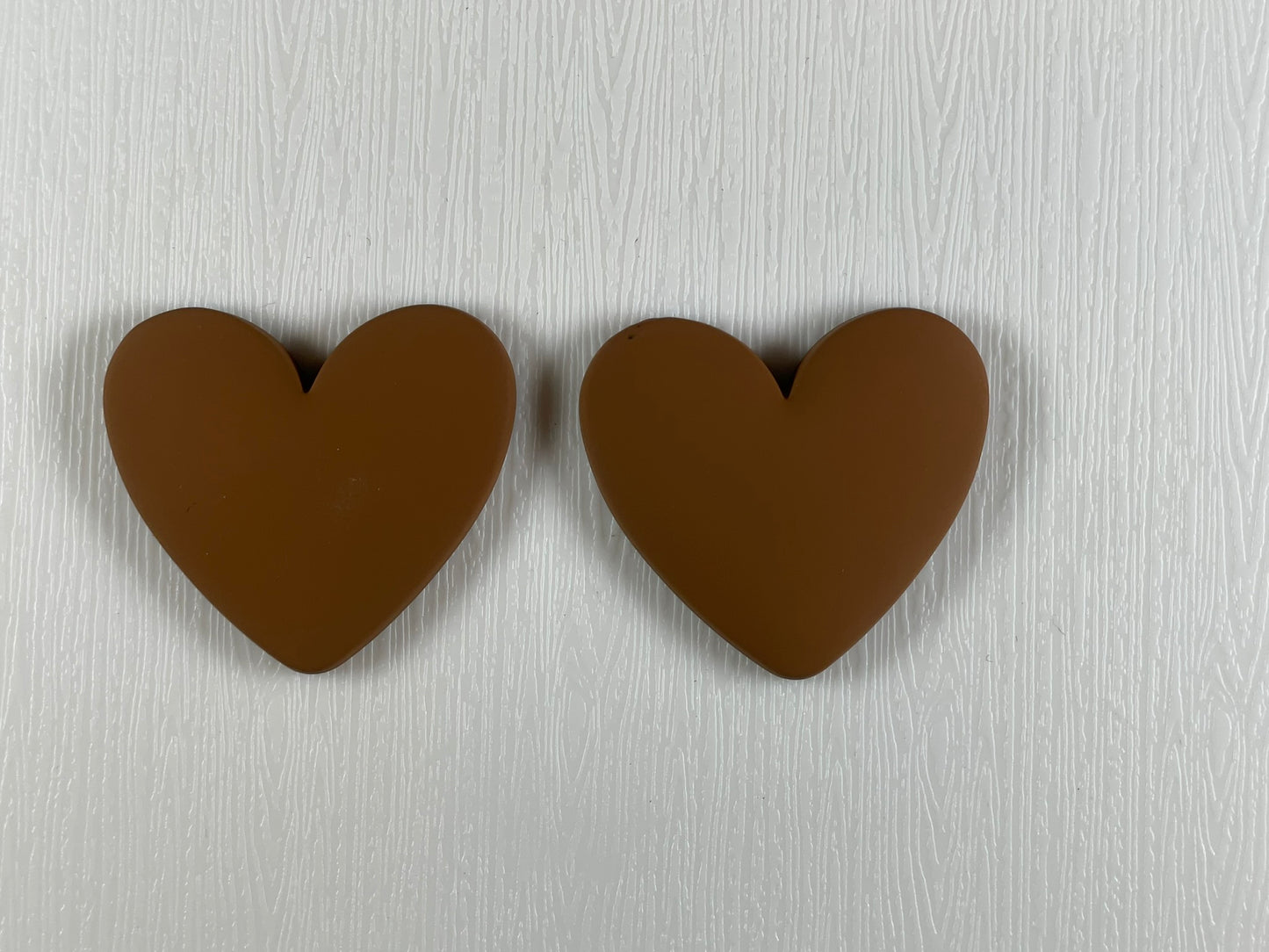 Small Heart-shaped Cabochons- Matt (1 piece each, if you are wanting a pair select 2 pieces)