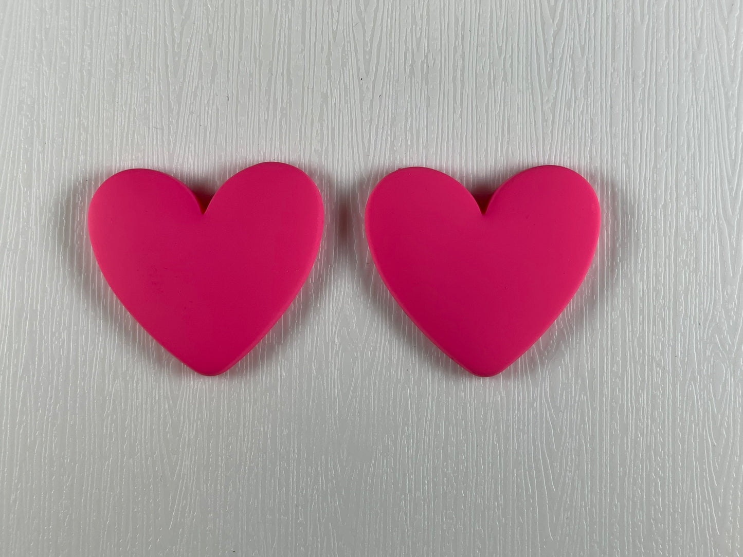 Small Heart-shaped Cabochons- Matt (1 piece each, if you are wanting a pair select 2 pieces)