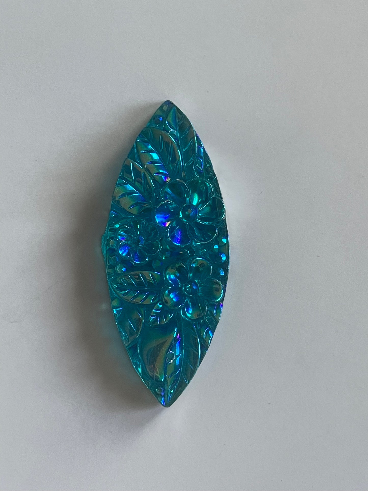 Oval Luxury Flower 19x48mm