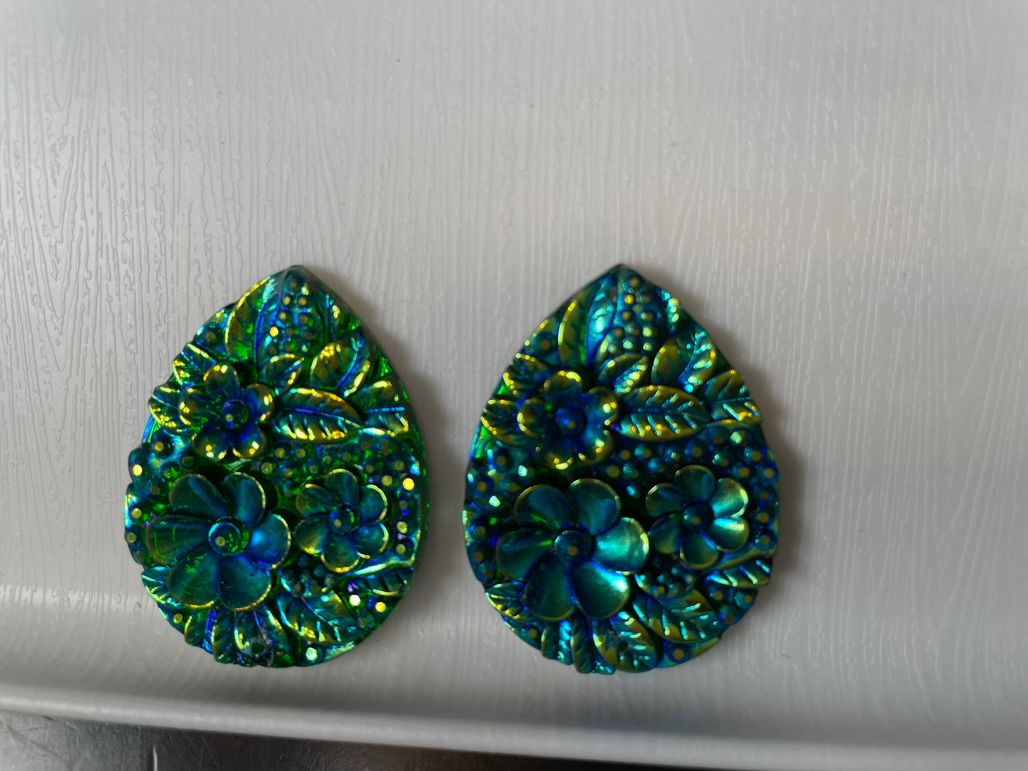 Tear drop with flowers