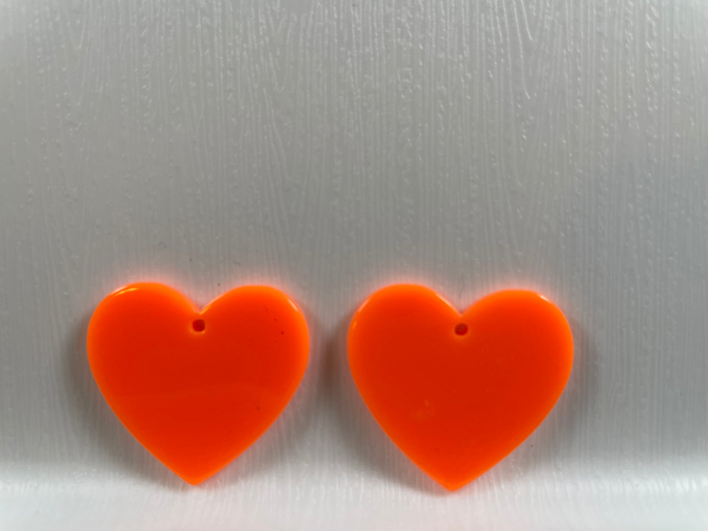 Neon Heart Cabochons Flatback