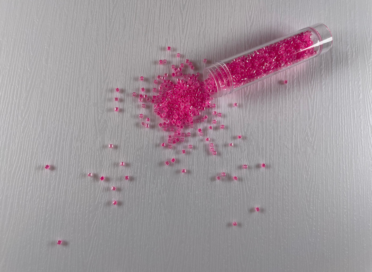 Miyuki Delica beads, Crystal Fuchsia Ceylon