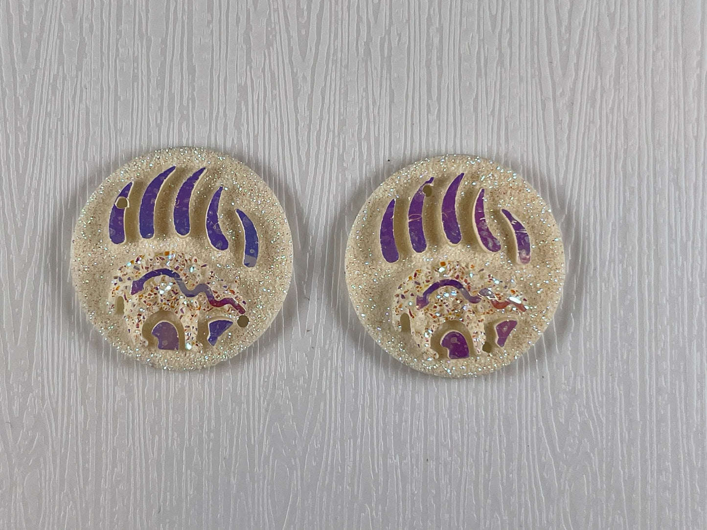 Bear Claw Resin Cabochons (1 piece each, if you are wanting a pair select 2 pieces)