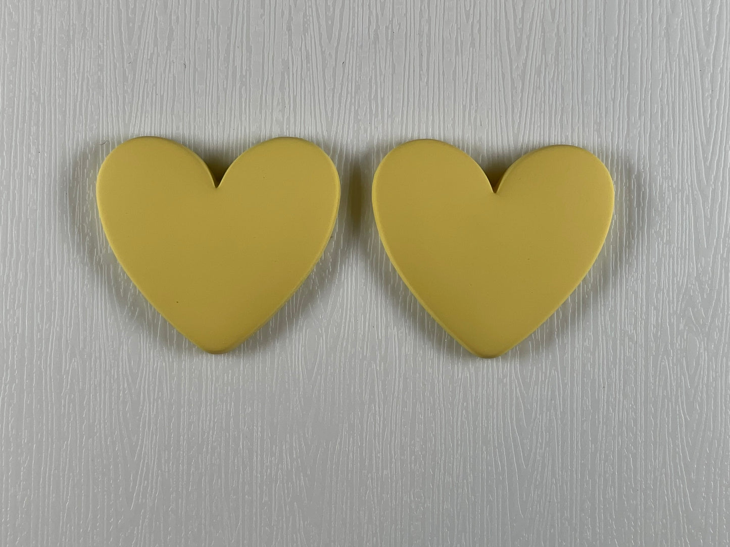 Small Heart-shaped Cabochons- Matt (1 piece each, if you are wanting a pair select 2 pieces)