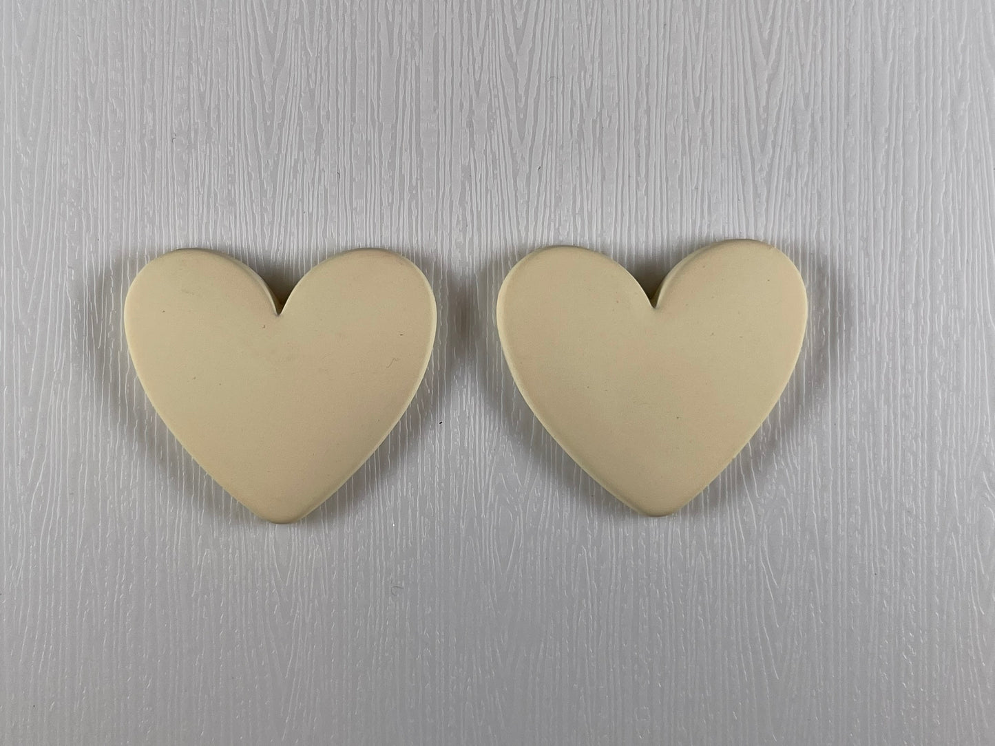 Small Heart-shaped Cabochons- Matt (1 piece each, if you are wanting a pair select 2 pieces)