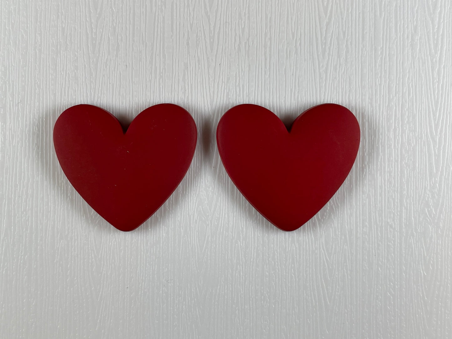 Small Heart-shaped Cabochons- Matt (1 piece each, if you are wanting a pair select 2 pieces)