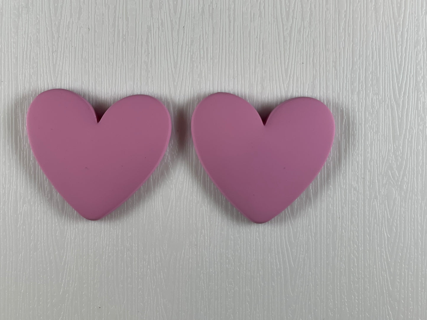 Small Heart-shaped Cabochons- Matt (1 piece each, if you are wanting a pair select 2 pieces)