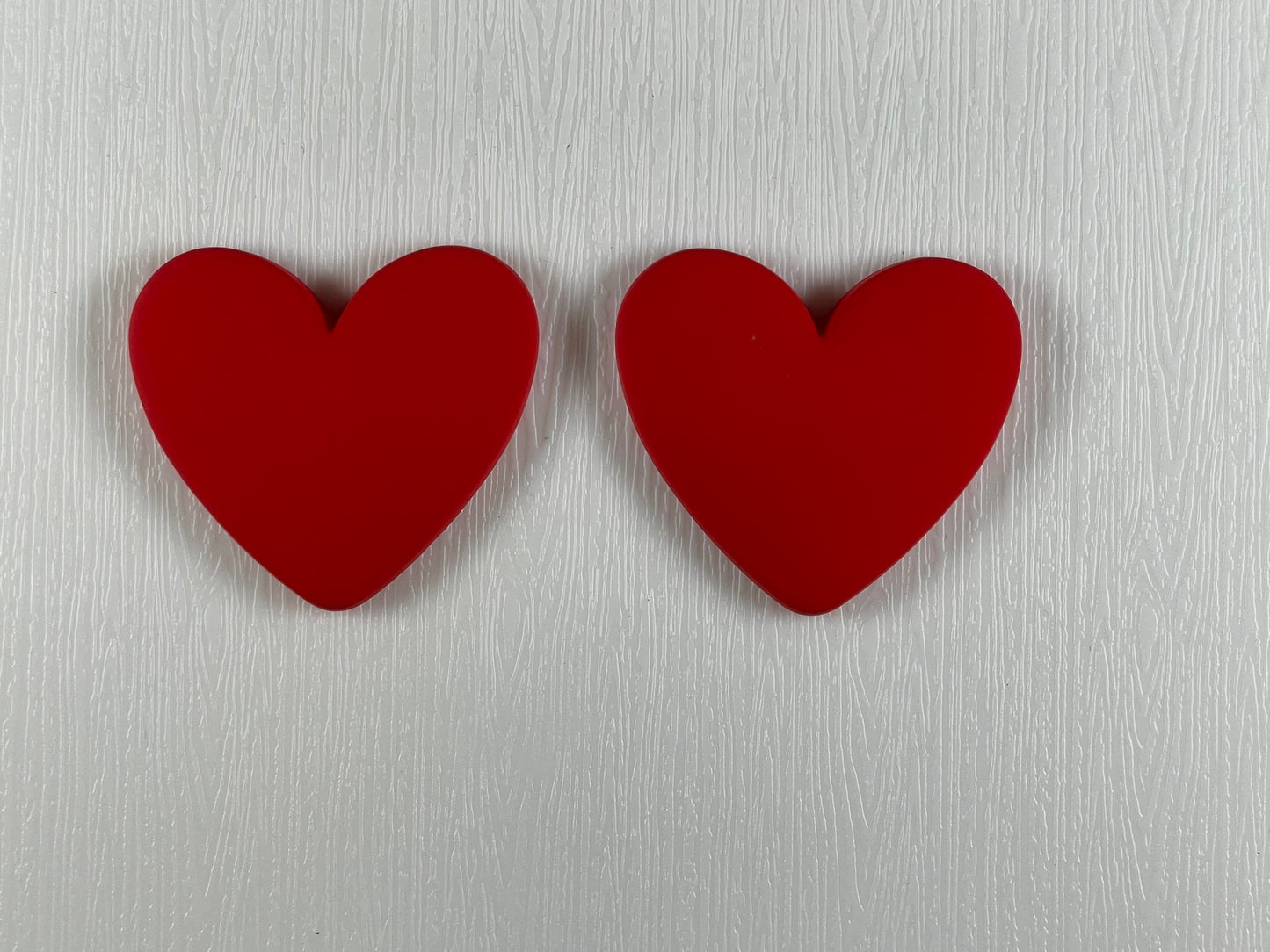 Small Heart-shaped Cabochons- Matt (1 piece each, if you are wanting a pair select 2 pieces)