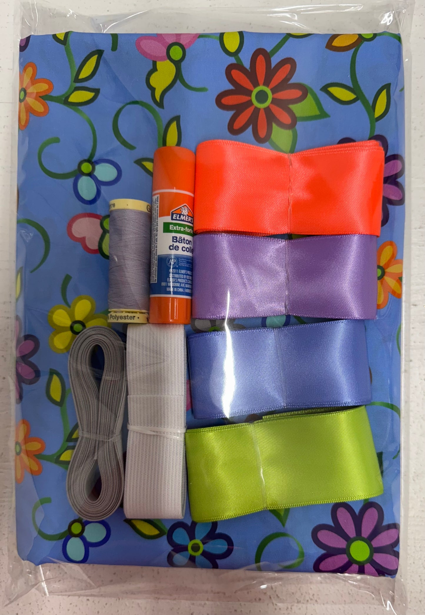 Ribbon Skirt Starter Kits (complete kit) Kokom Flowers 2- Turquoise