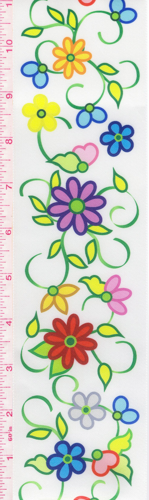 Kokom Flowers 2 RIbbon- White