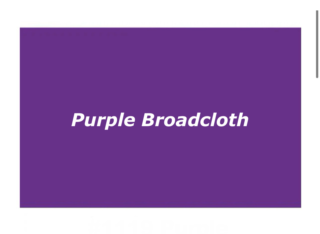Purple Broadcloth