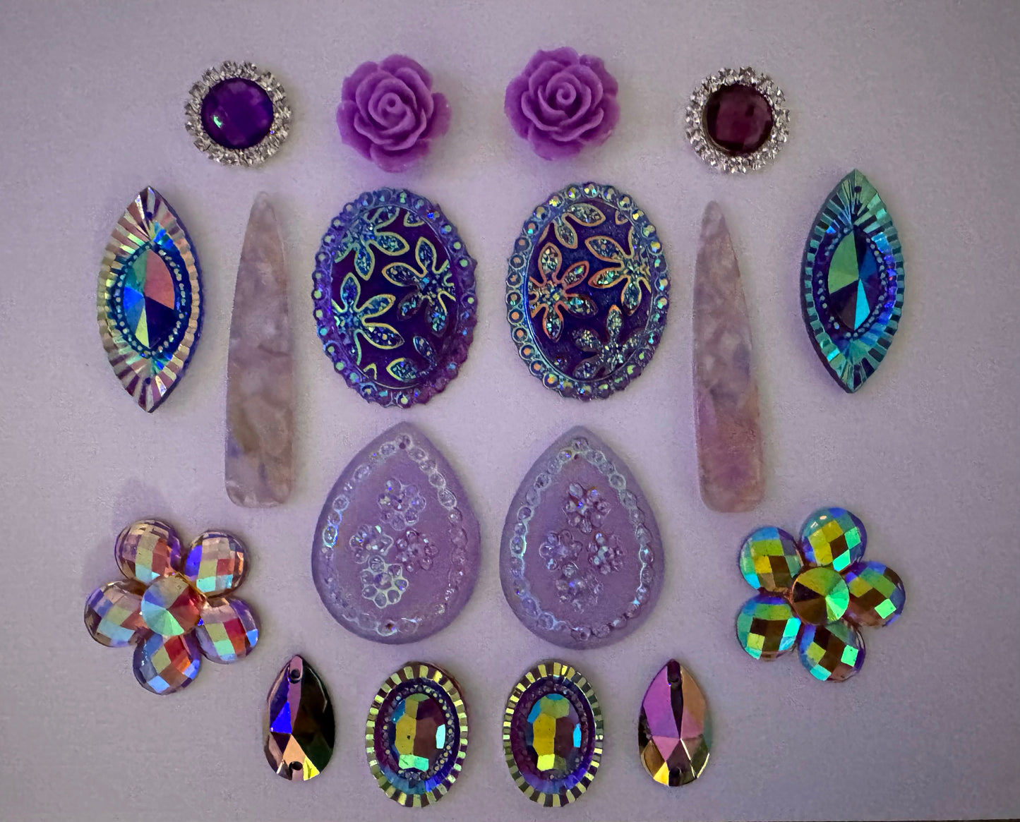 Cabochons Bundle Deals, Purple Set 2