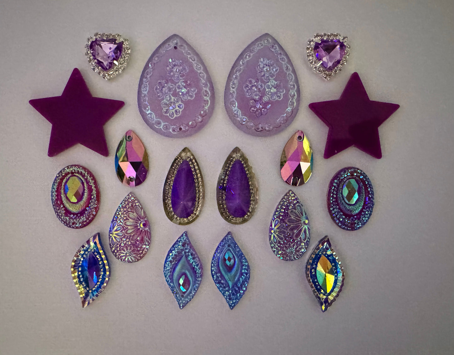 Cabochons Bundle Deals, Purple Set 5
