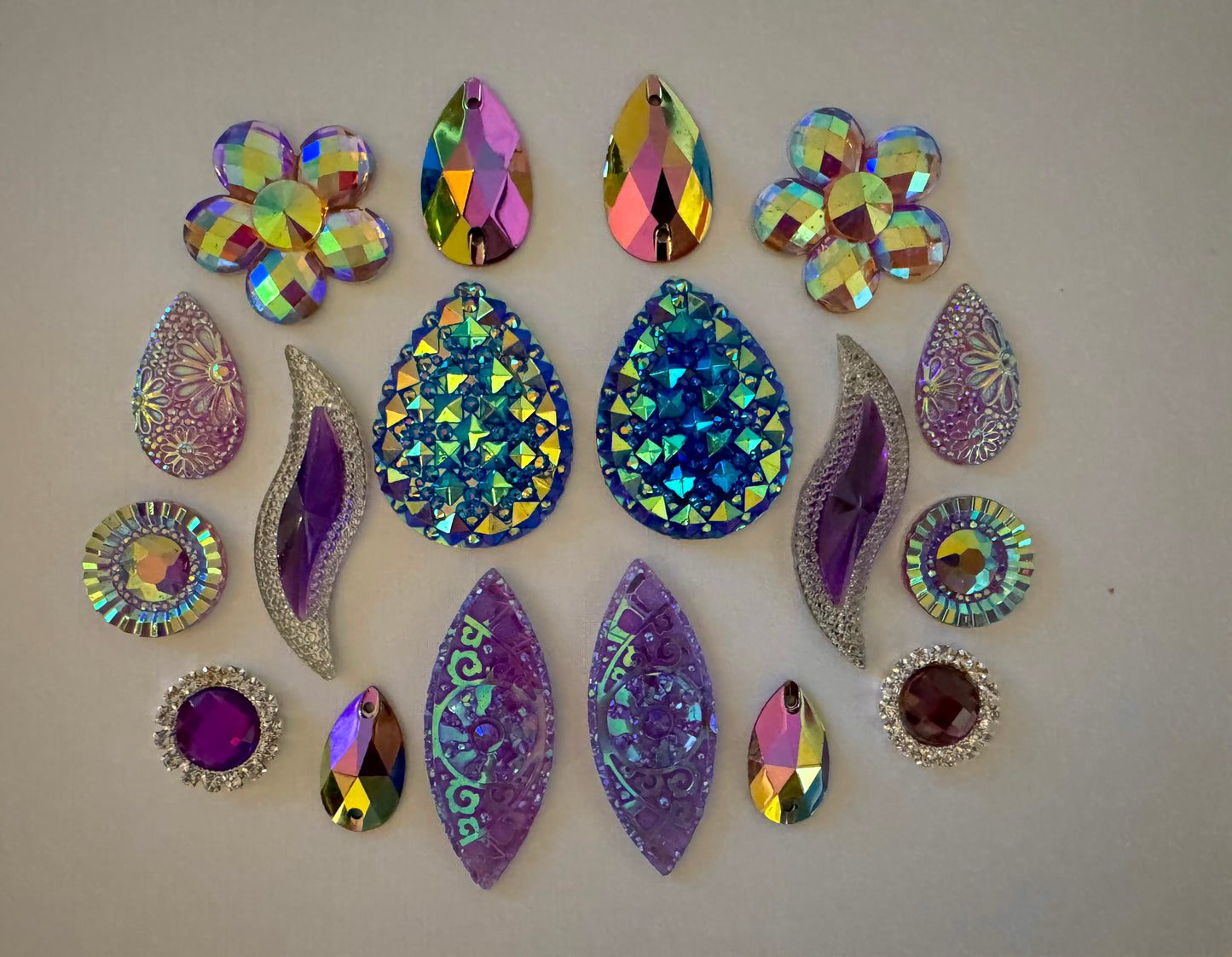 Cabochons Bundle Deals, Purple Set 6