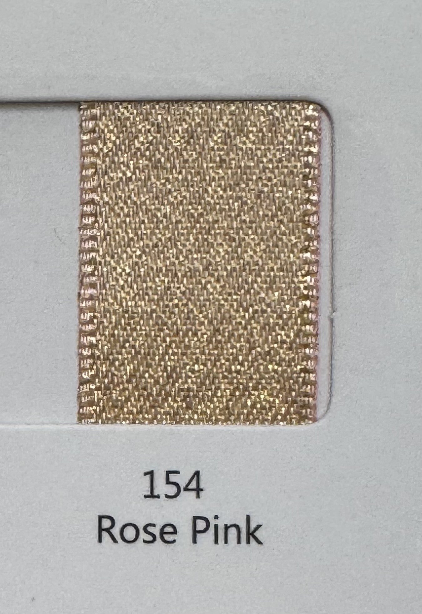 1" Gold Weft Ribbon (Rose Pink)