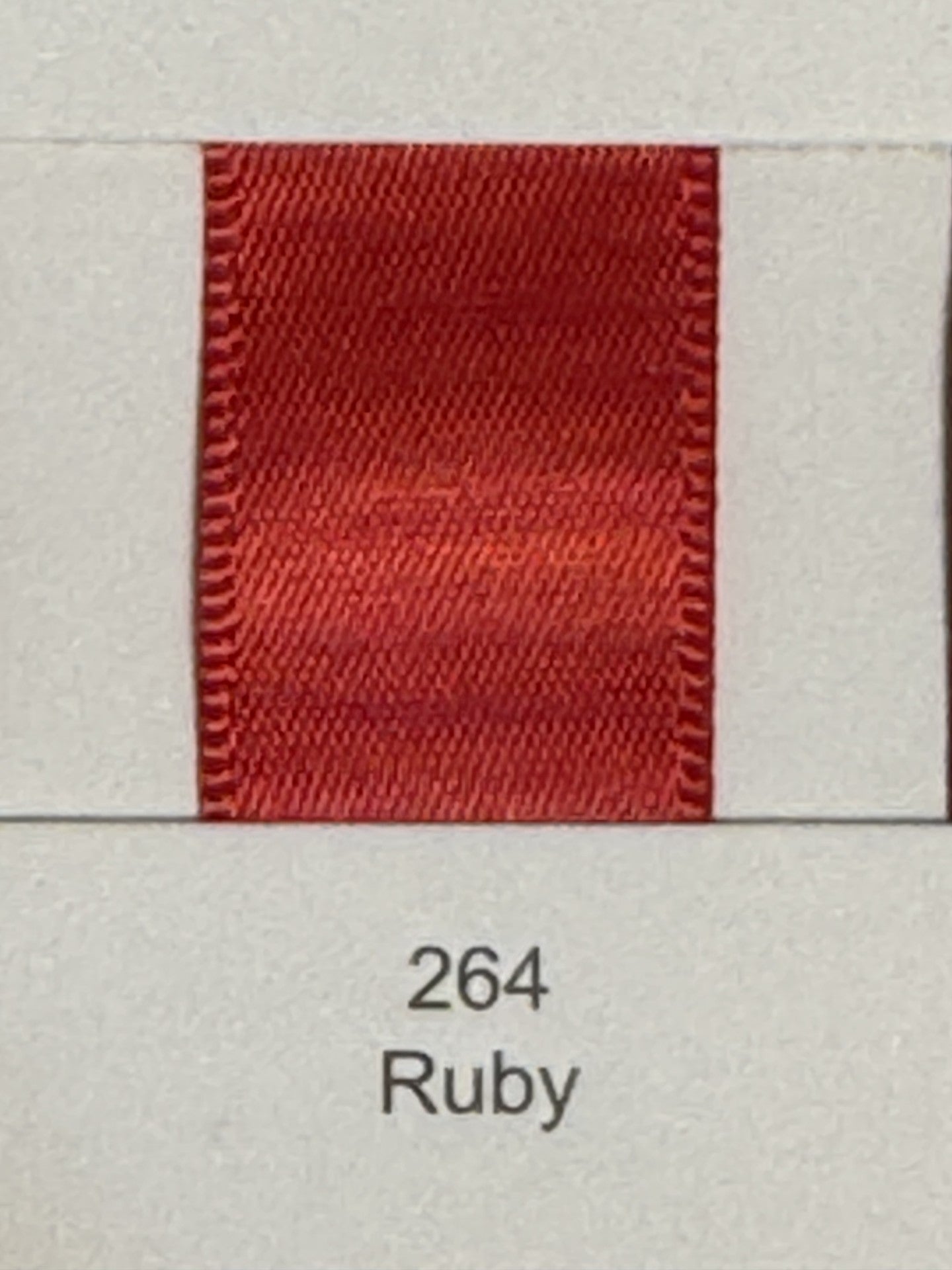 3/8" Ribbon Solid (Ruby)