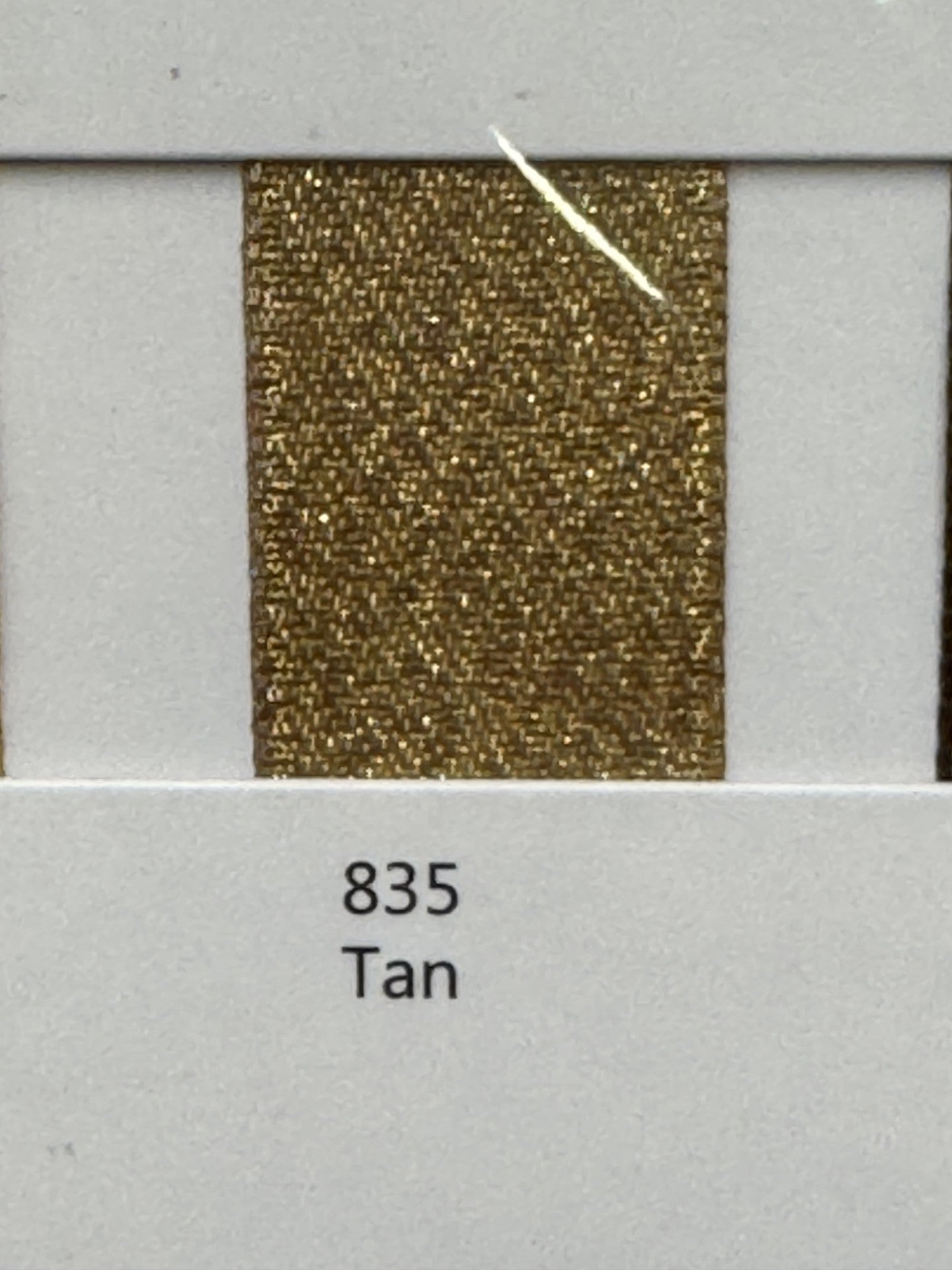 1" Gold Weft Ribbon (Tan)