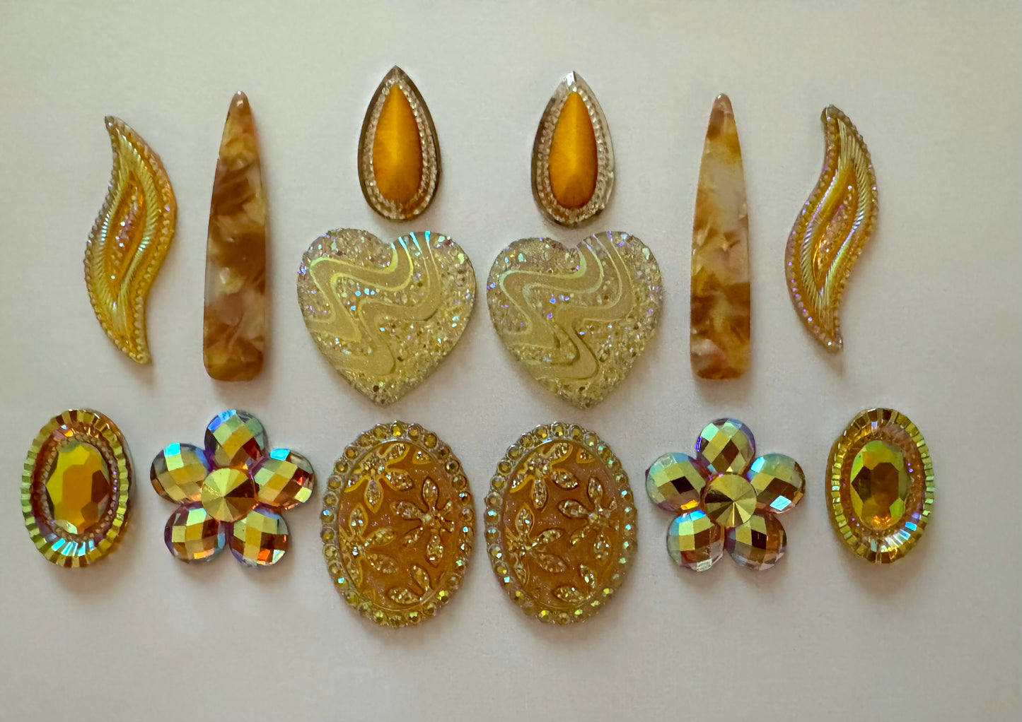 Cabochons Bundle Deals, Yellow Set 5