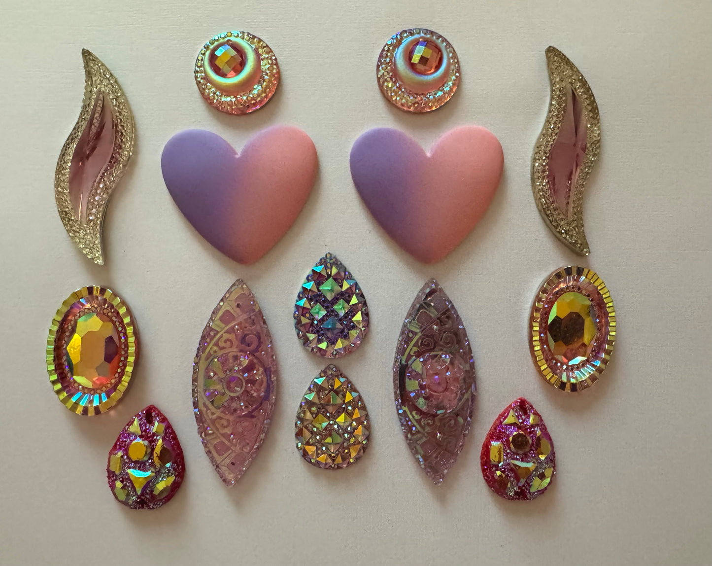 Cabochons Bundle Deals, Pink and Purple set 3