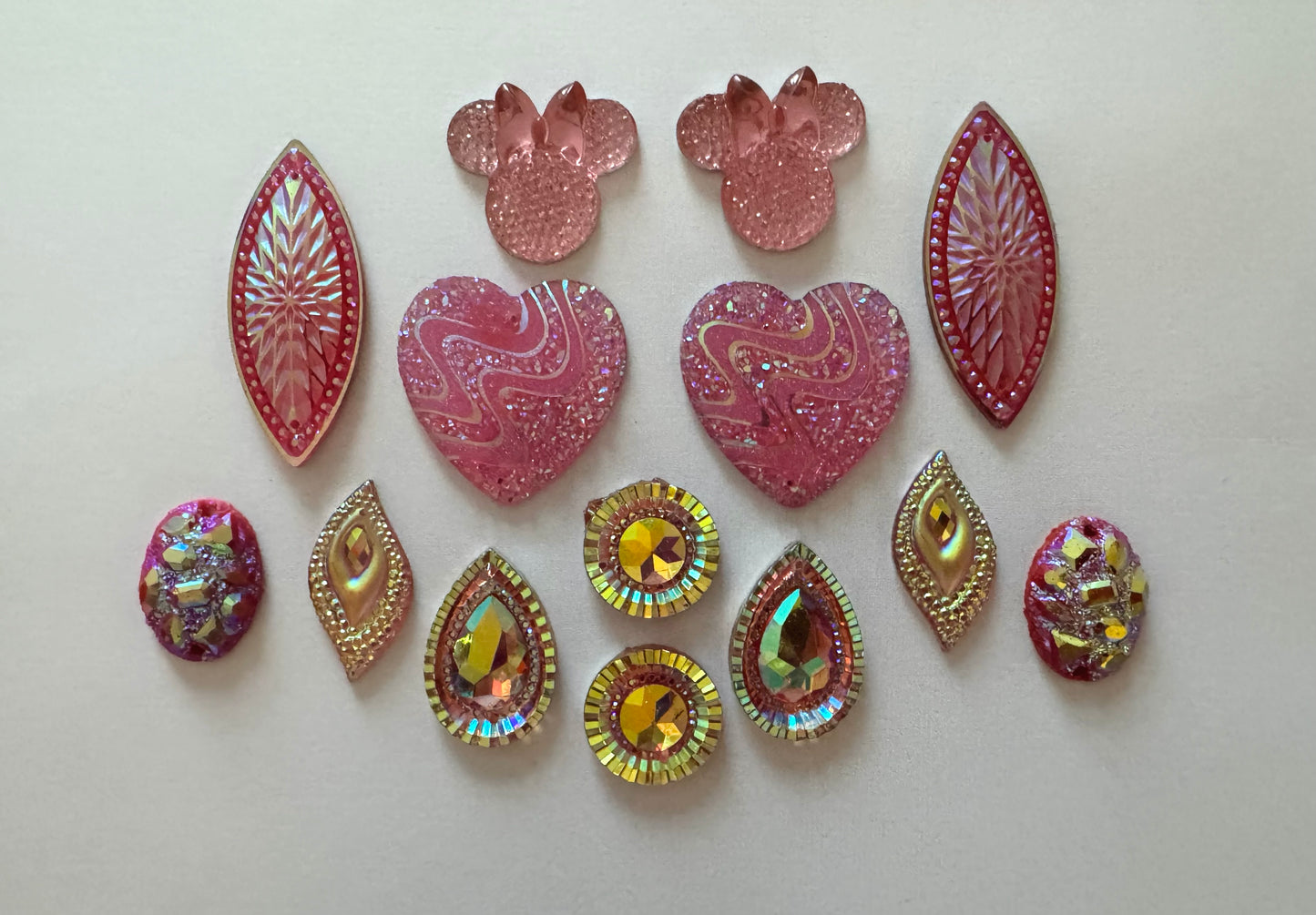 Cabochons Bundle Deals, Pink set 4