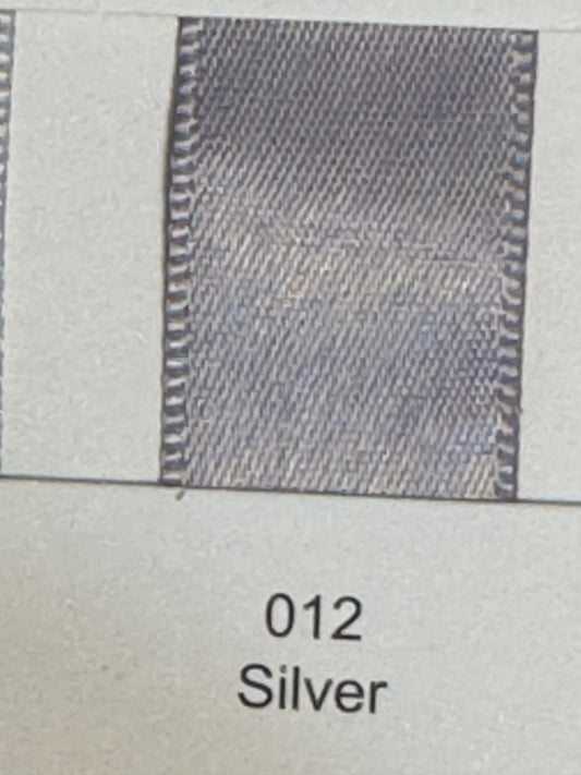 3/8" Ribbon Solid (Silver)