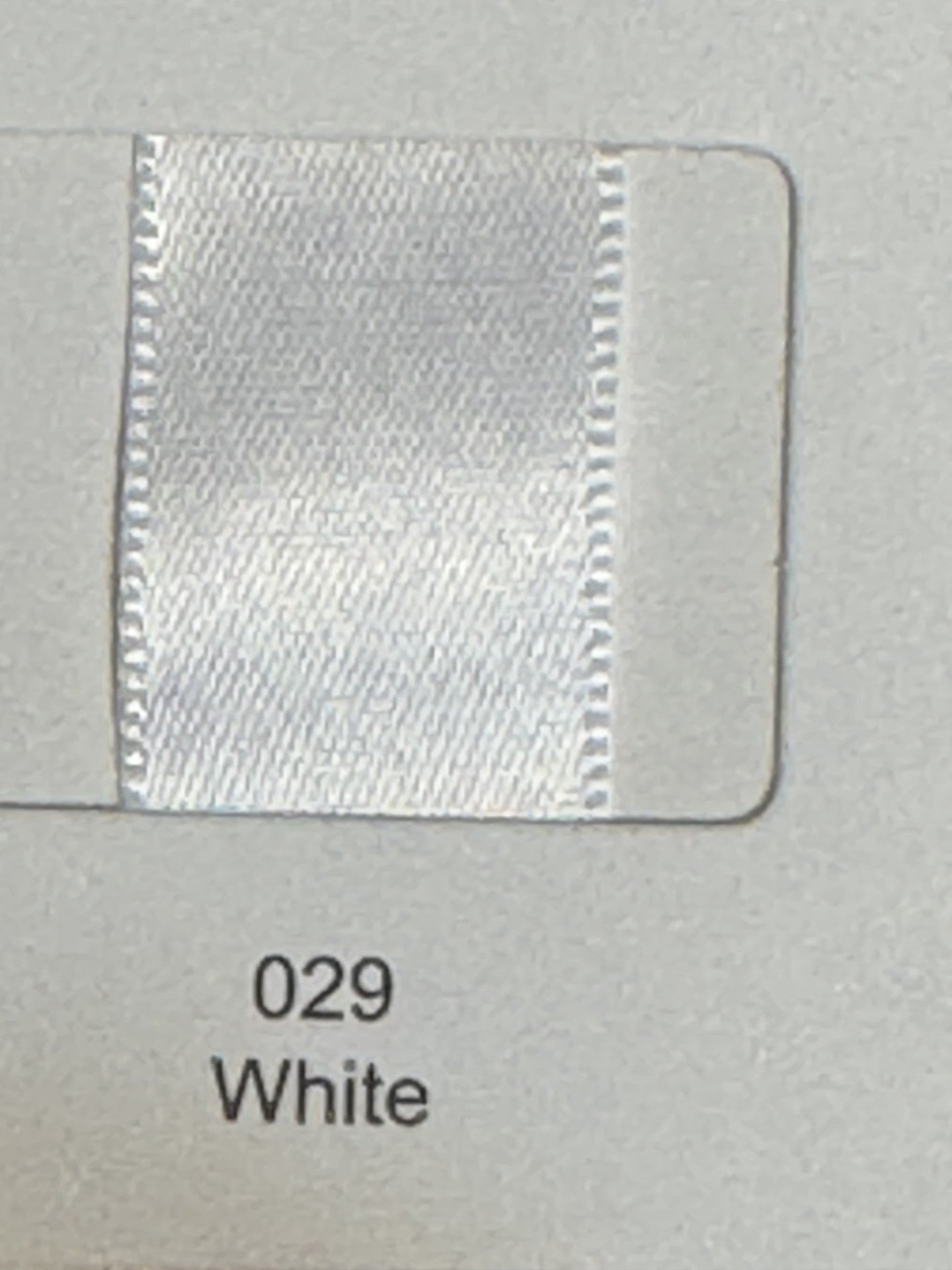 3/8" Ribbon Solid (White)