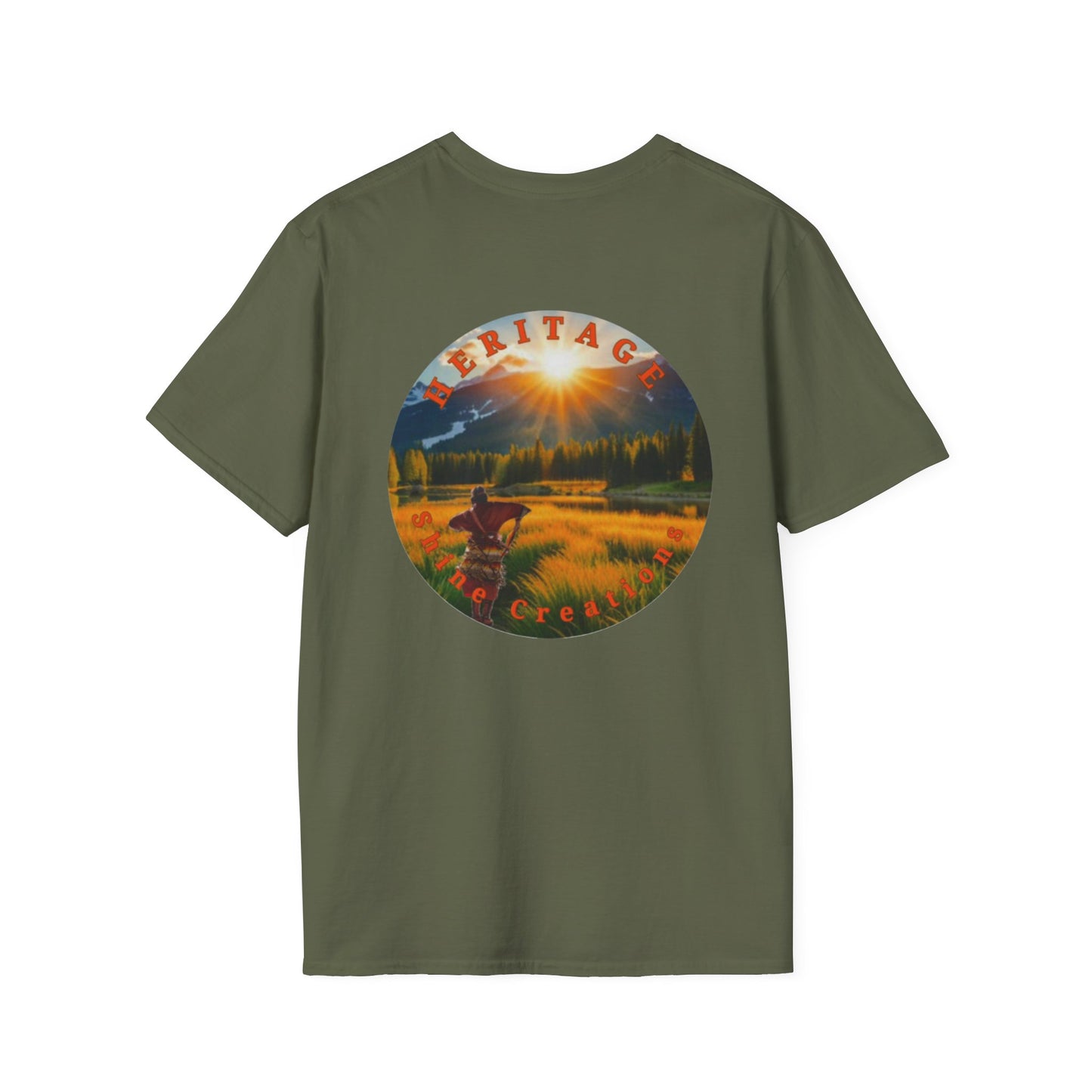 Heritage Creek Scenic T-Shirt — Sunset Meadow Graphic Tee