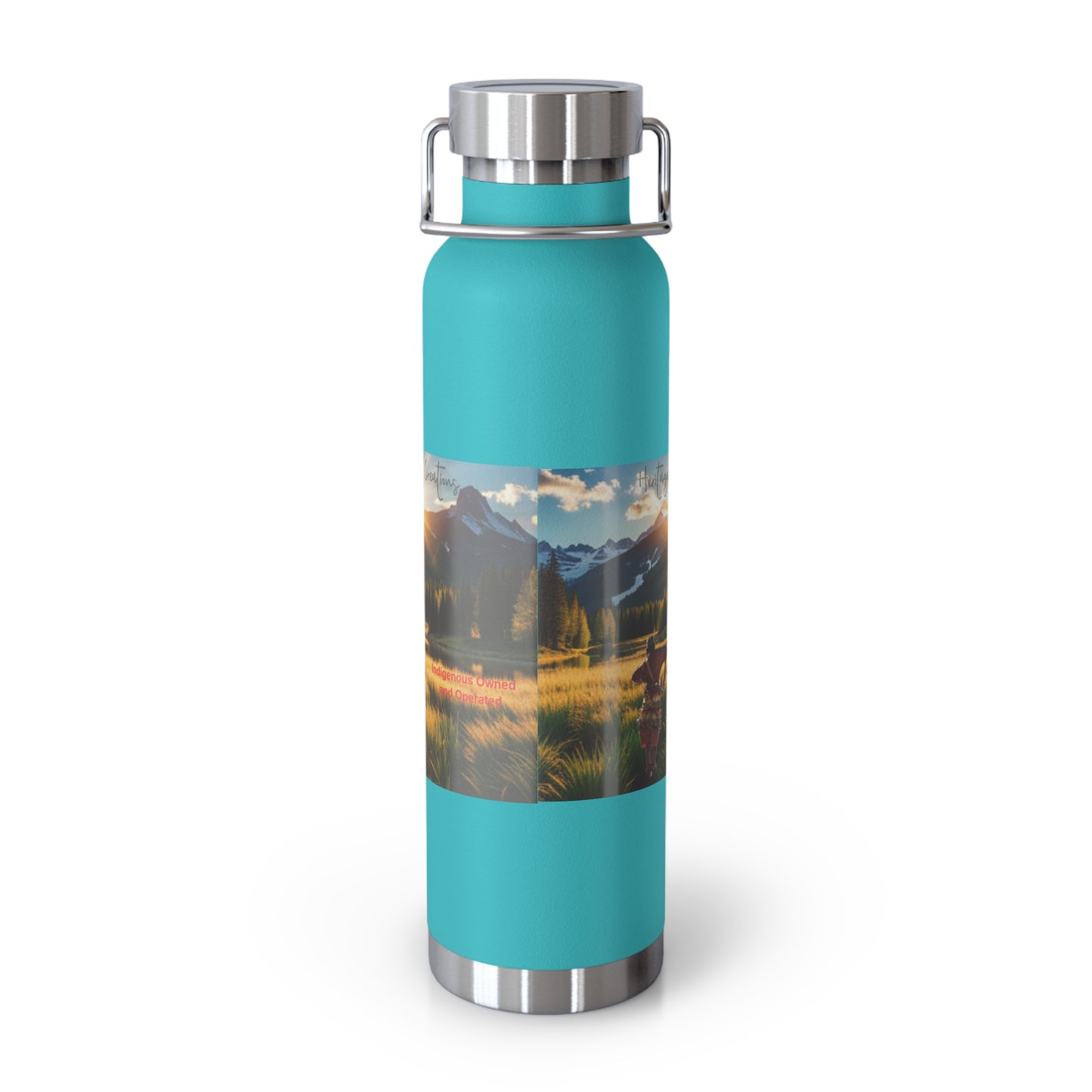 Heritage Shine Creations Copper Vacuum Insulated Bottle, 22oz