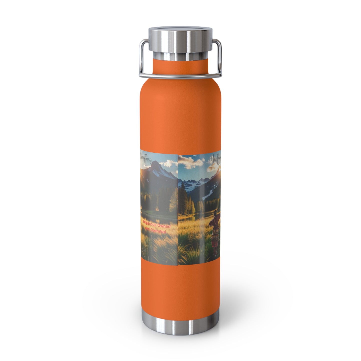 Heritage Shine Creations Copper Vacuum Insulated Bottle, 22oz