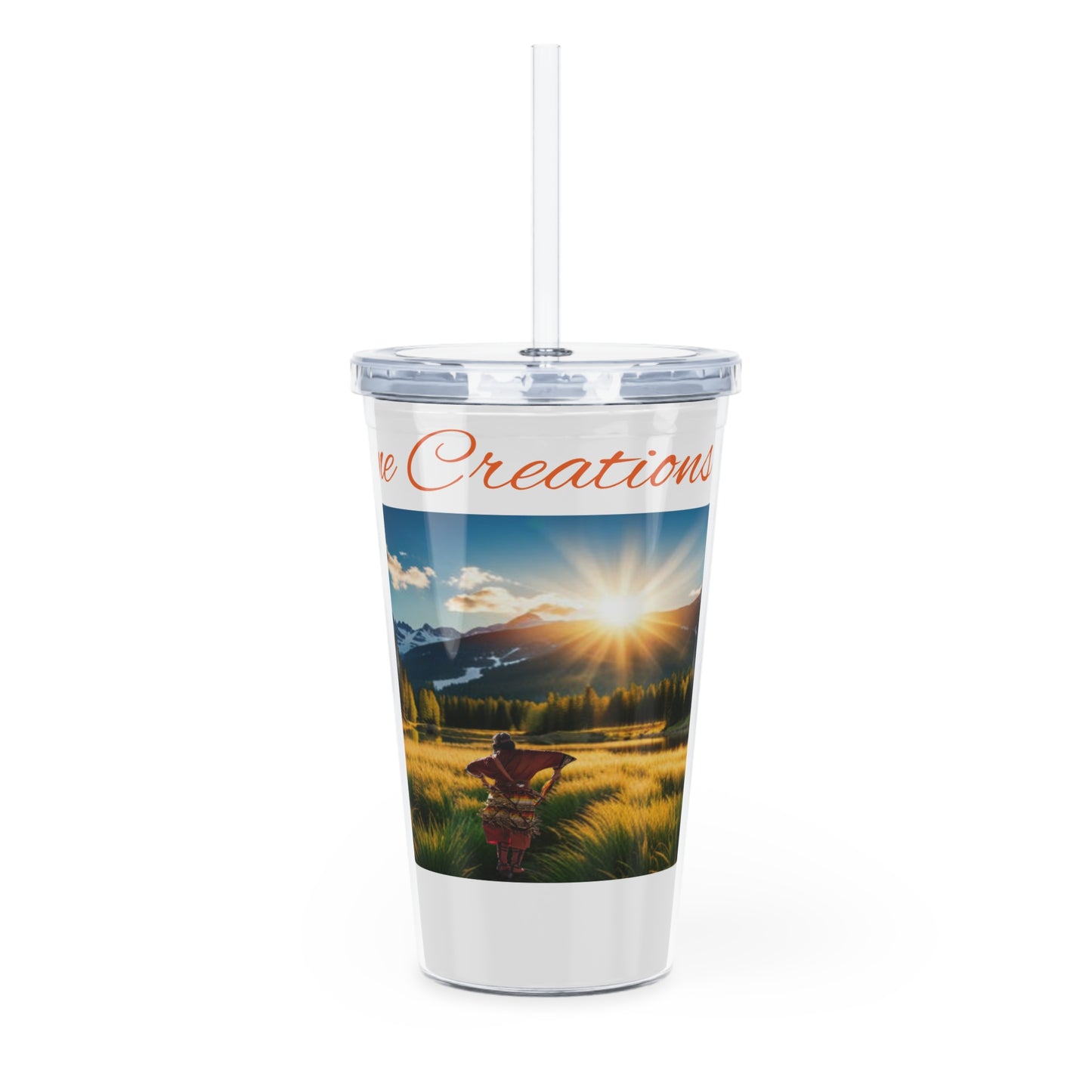 Heritage Shine Creations Plastic Tumbler with Straw