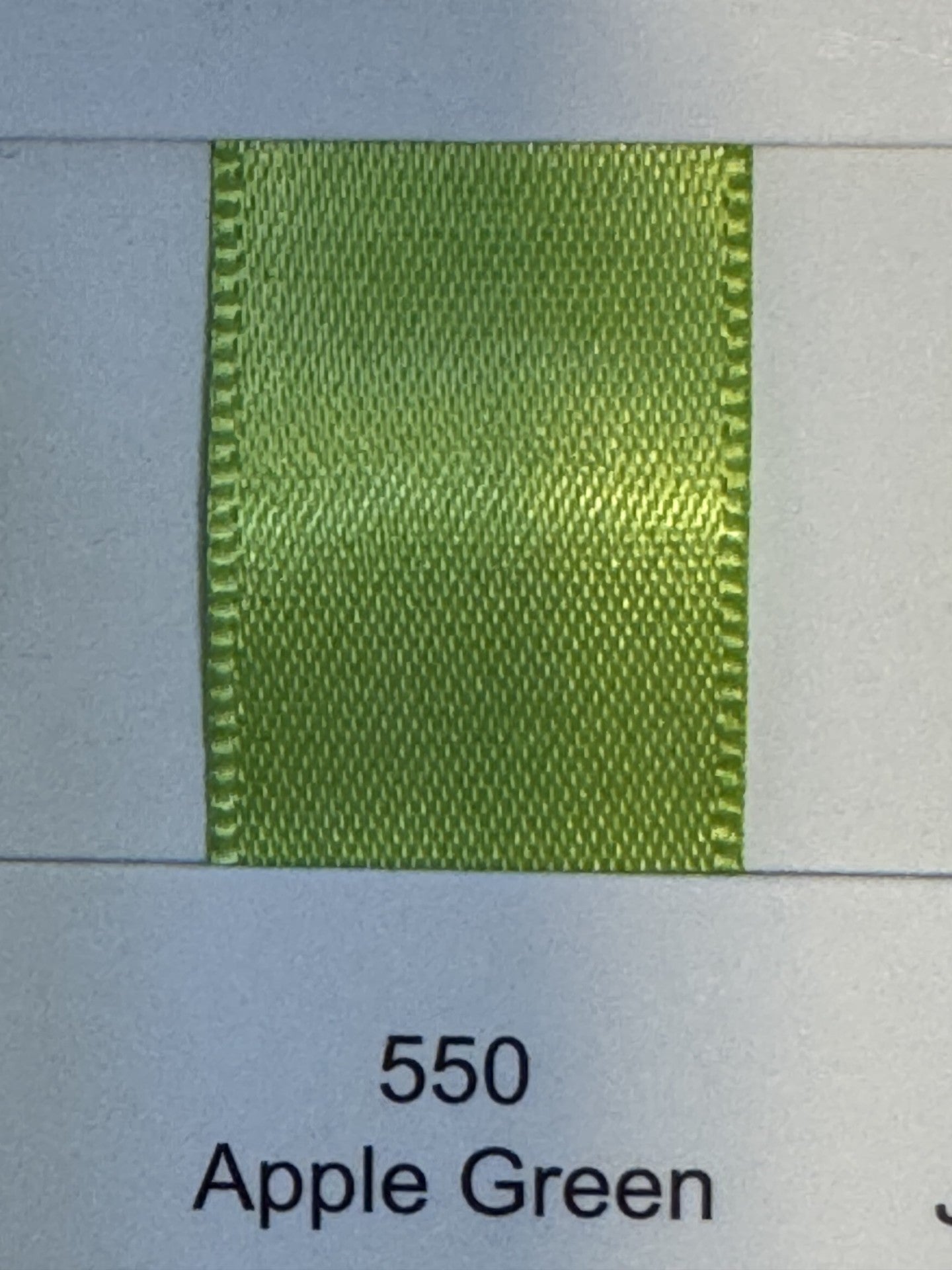 1" Ribbon Plain (Apple Green)