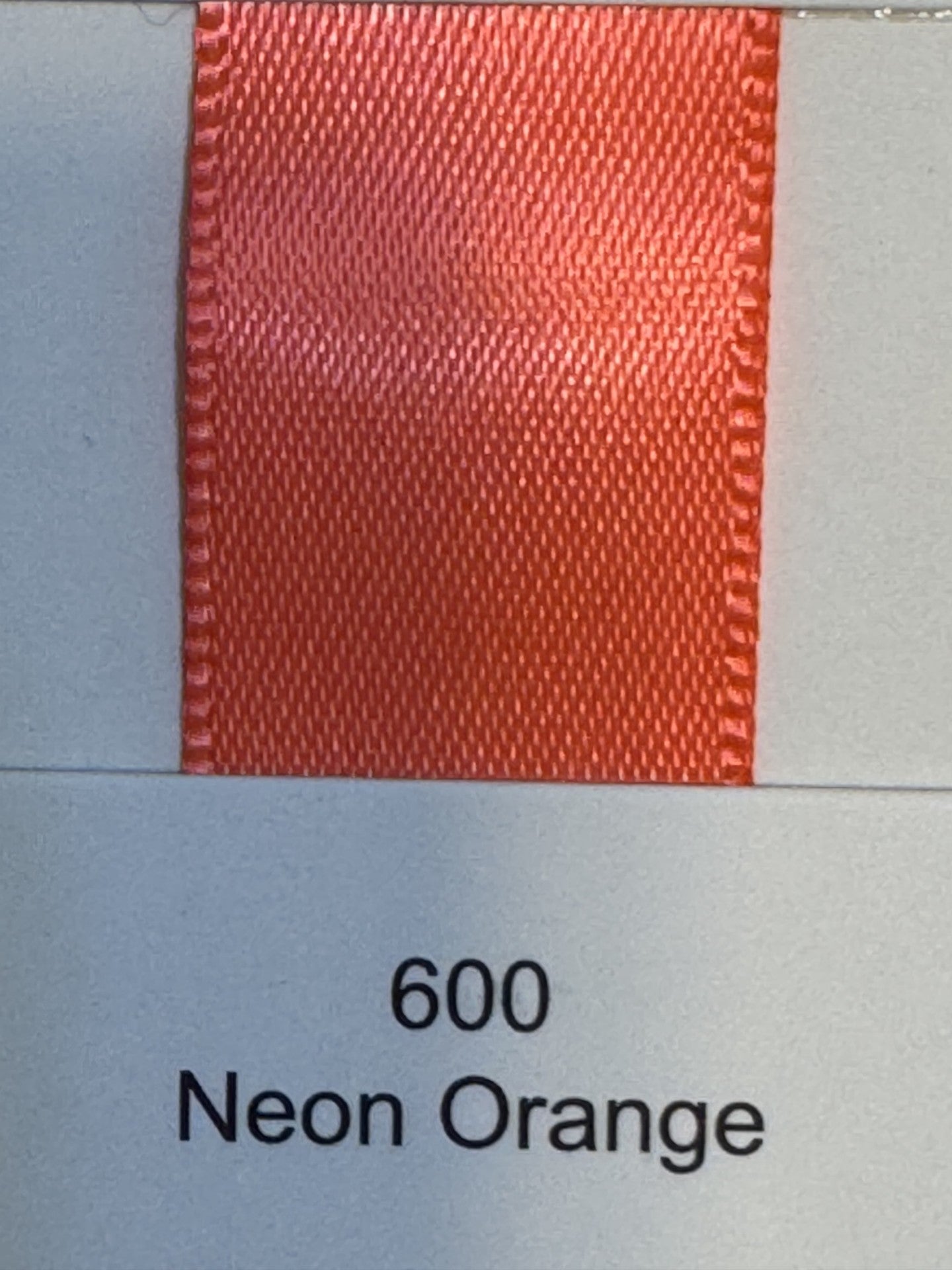 3/8" Ribbon Solid (Neon Orange)