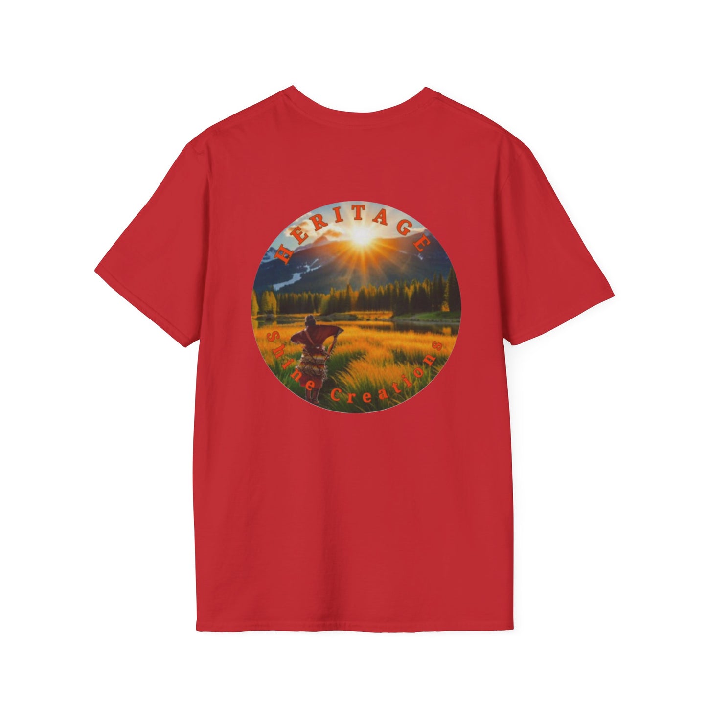 Heritage Creek Scenic T-Shirt — Sunset Meadow Graphic Tee