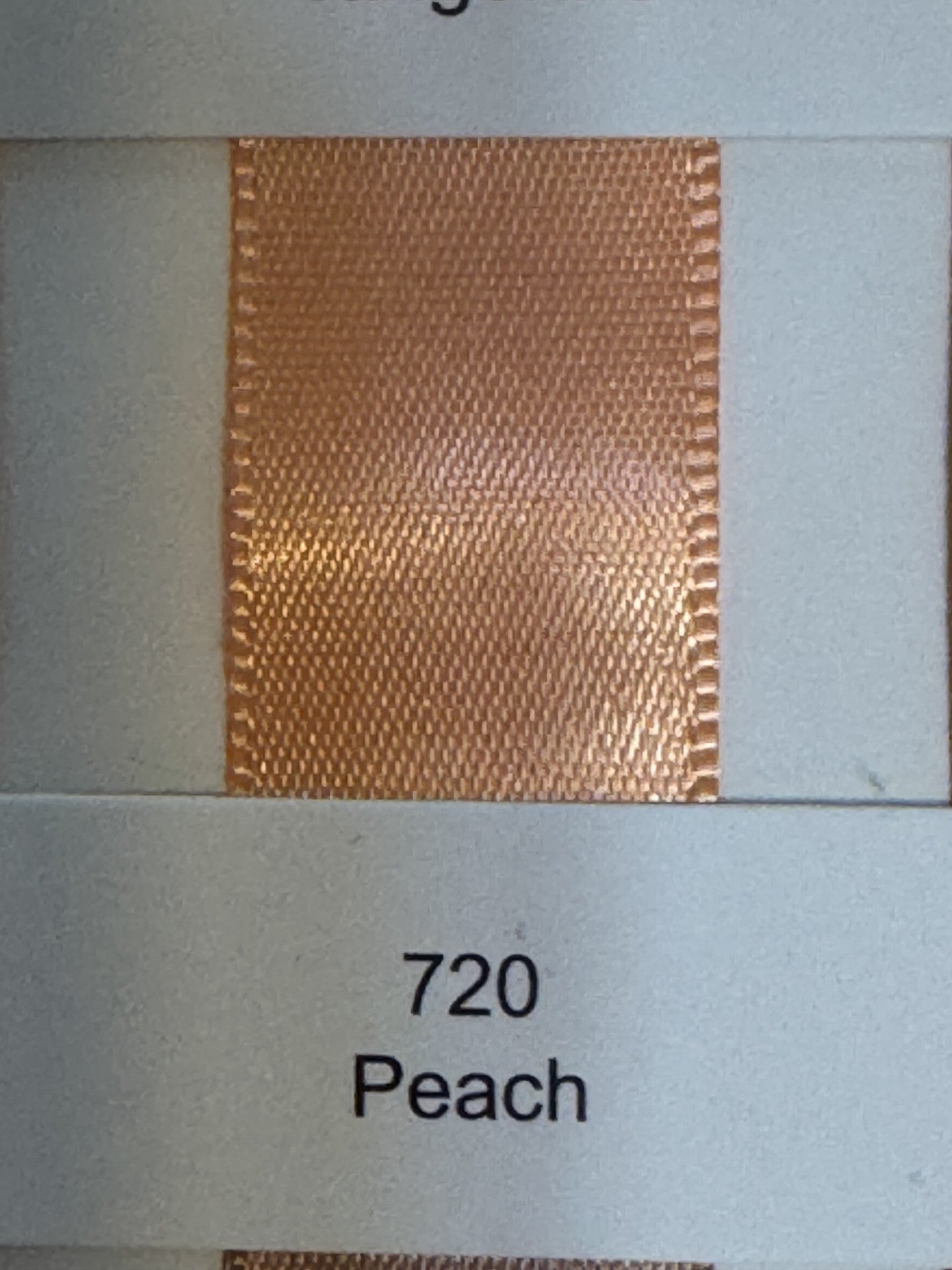 1" Ribbon Plain (Peach)