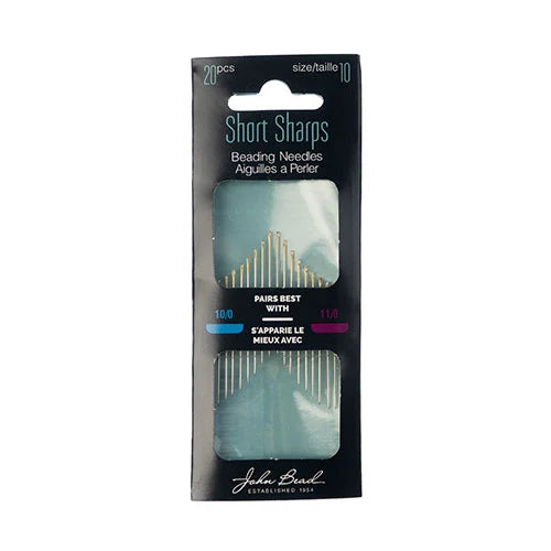 Beading Needles Short Sharpe, 10, 20 Pcs