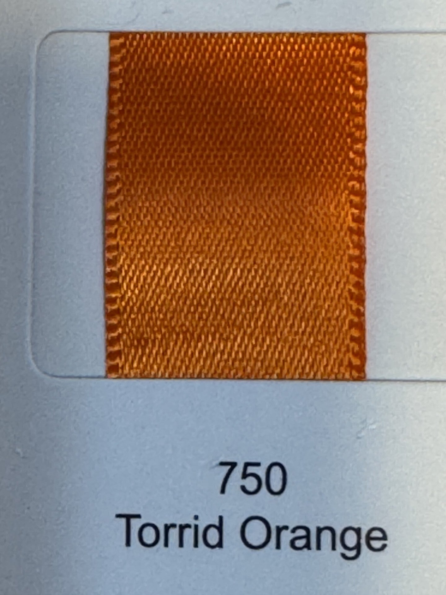 1" Ribbon Plain (Torrid Orange)