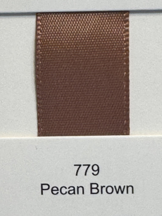 1" Ribbon Plain (Pecan Brown)