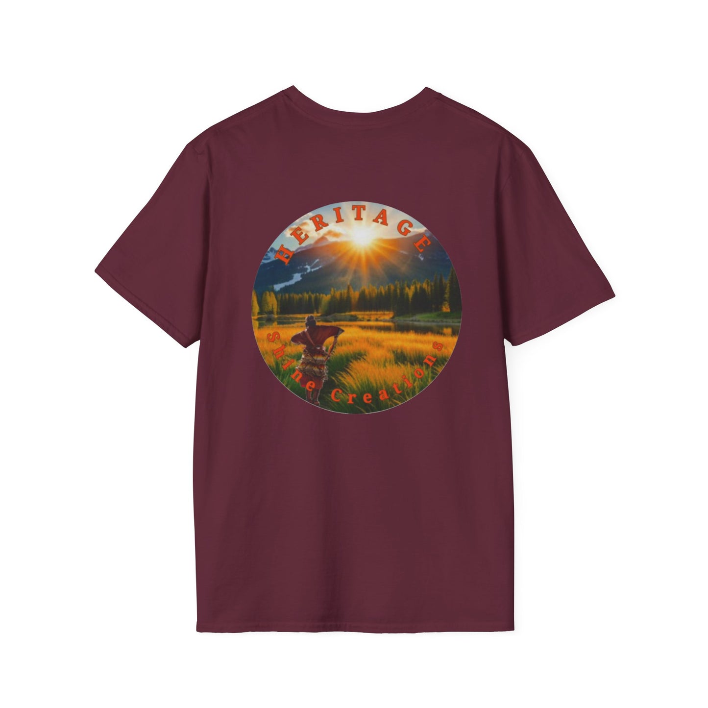 Heritage Creek Scenic T-Shirt — Sunset Meadow Graphic Tee