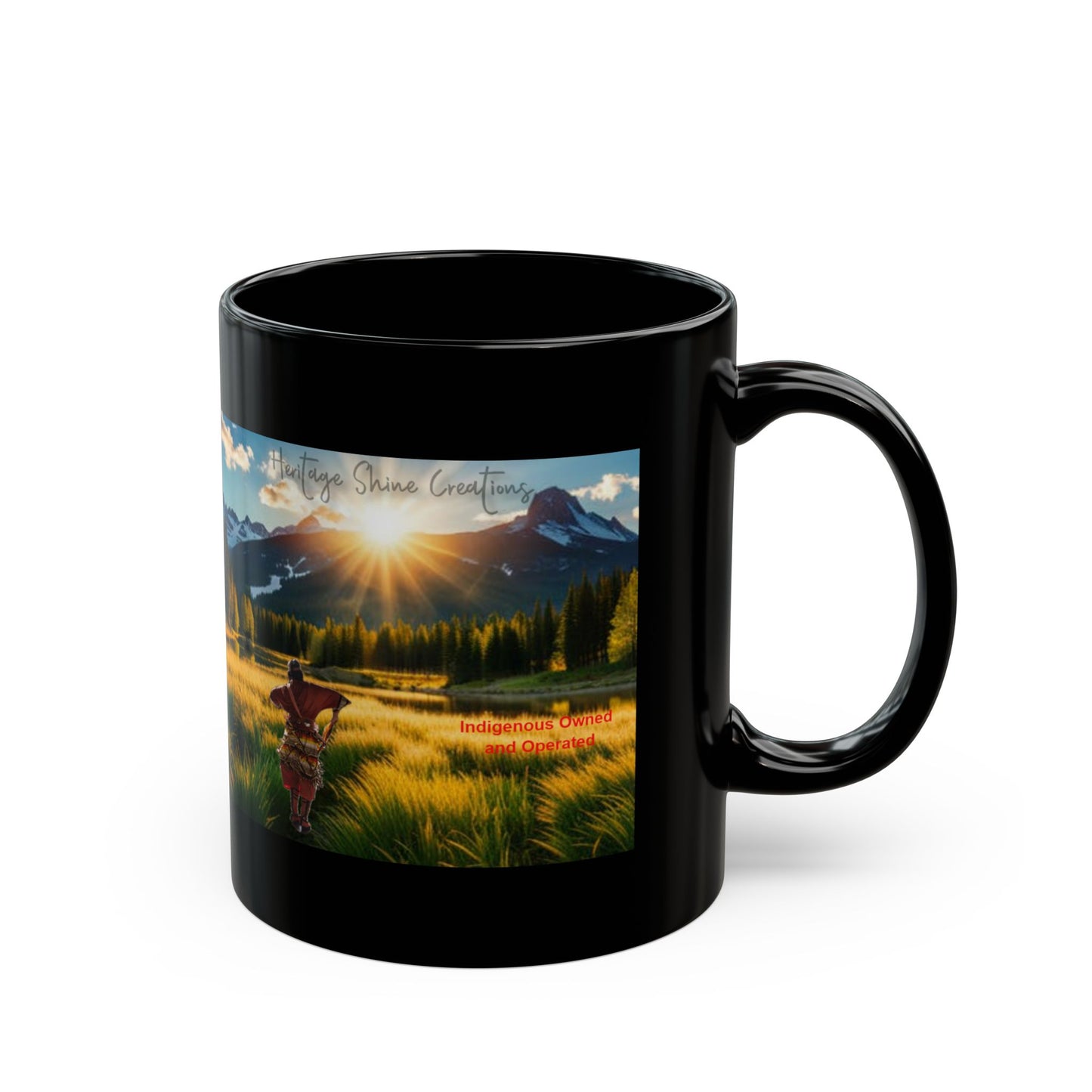 Heritage Shine Creations Black Mug (11oz, 15oz)