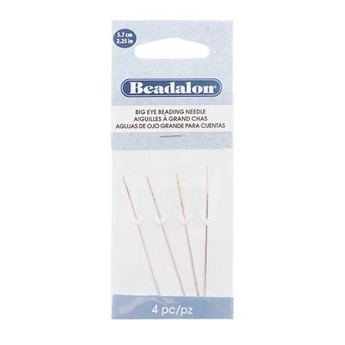 Beadalon Big Eye Needle 2.25in 4pcs/package
