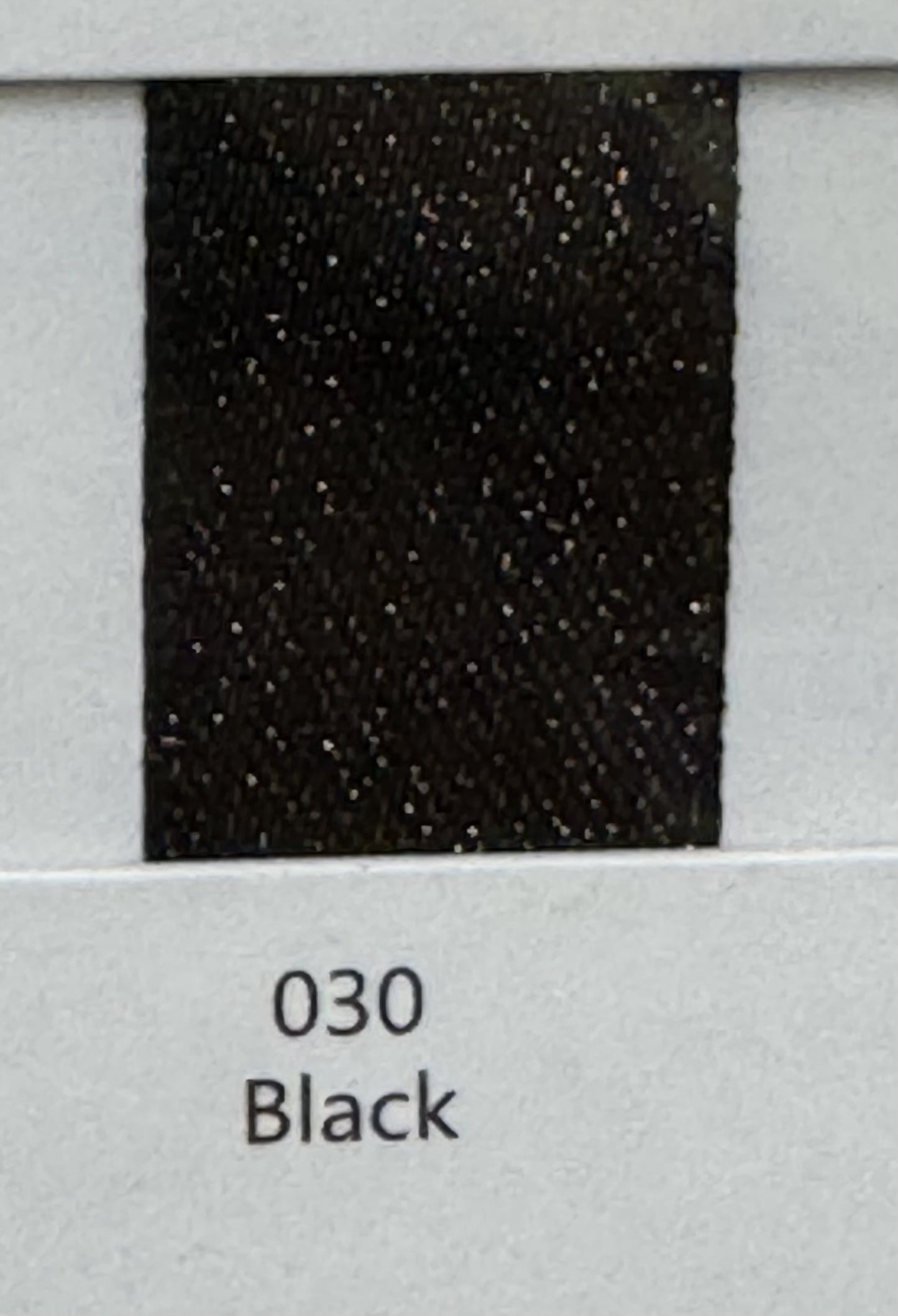 1" Silver Weft Ribbon (Black)