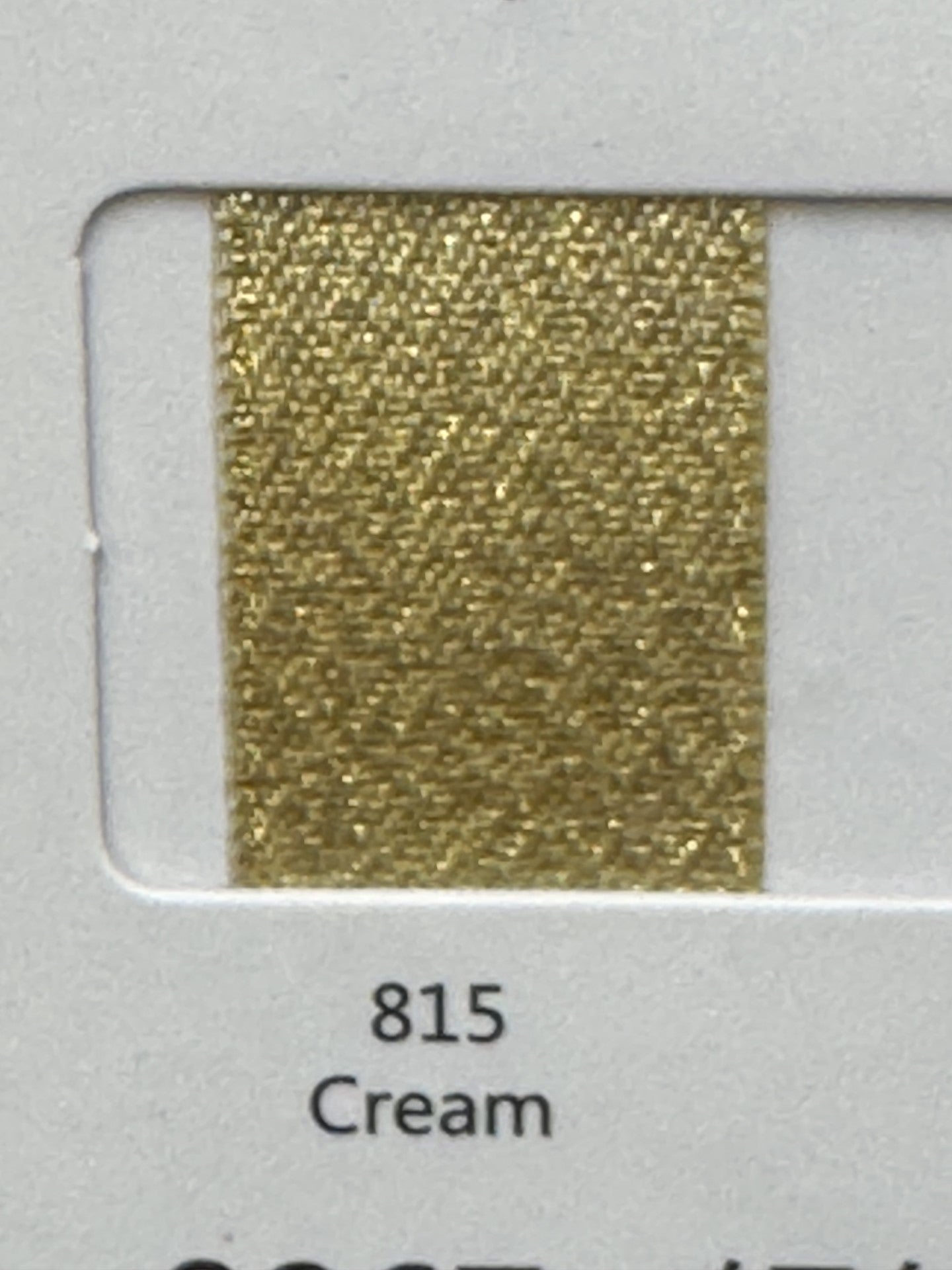 1" Gold Weft Ribbon (Cream)
