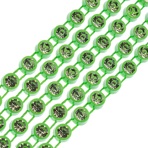Mint, Rhinestone Banding 1yd 1row (ss8)
