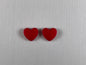 Small Heart-shaped Cabochons- Matt (1 Piece)