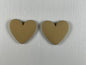 Heart-shaped Cabochons- Matt (1 Piece)